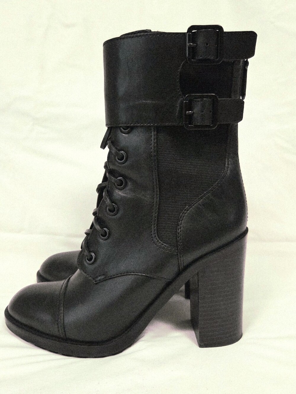 Tory Burch Broome Black Leather Combat Boot 9